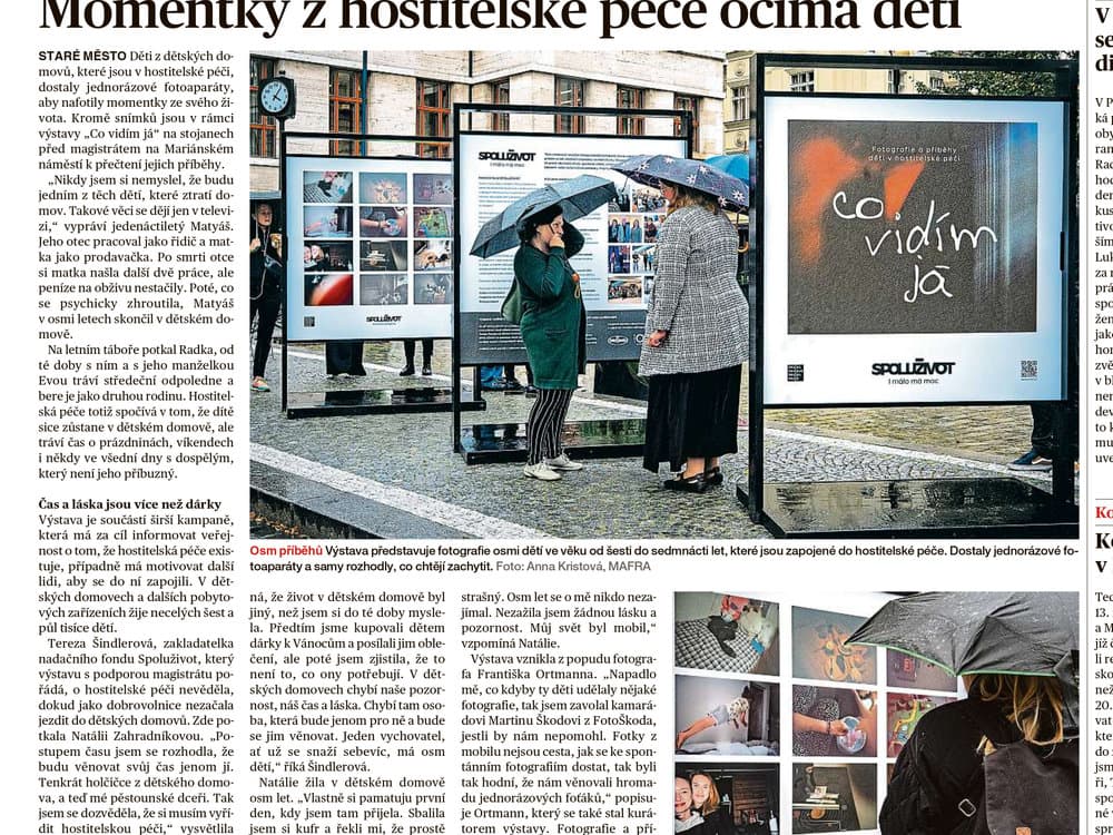 Momentky z hostitelské péče očima dětí